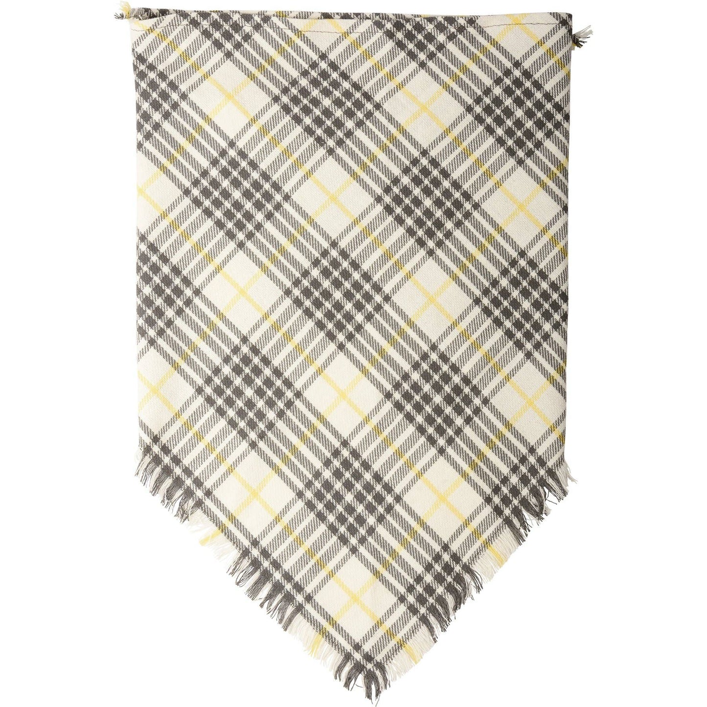 Plaid And Dots Large Pet Bandana Set