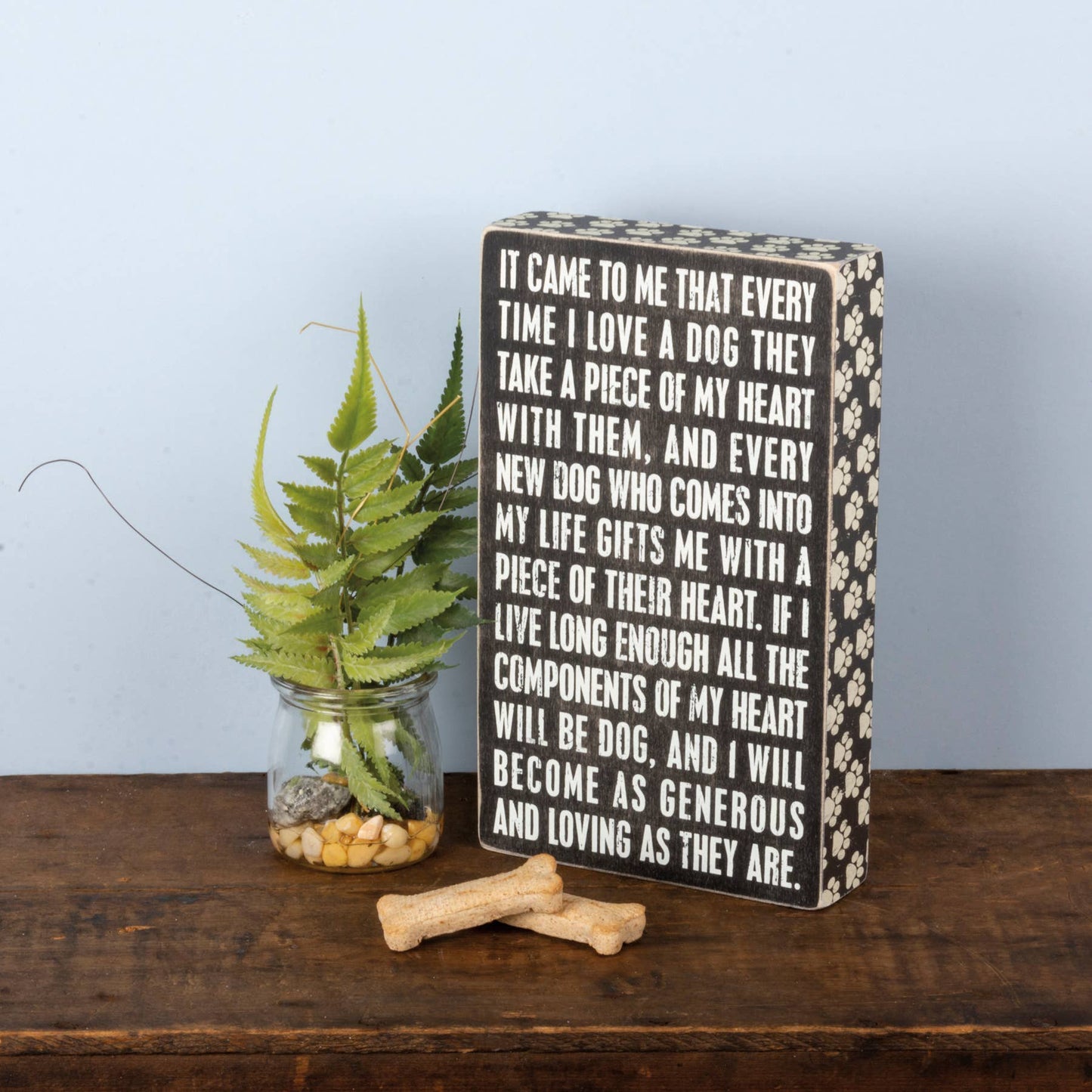 Loving Dog Box Sign