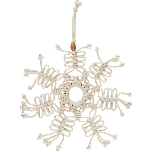 Macrame Snowflake Ornament