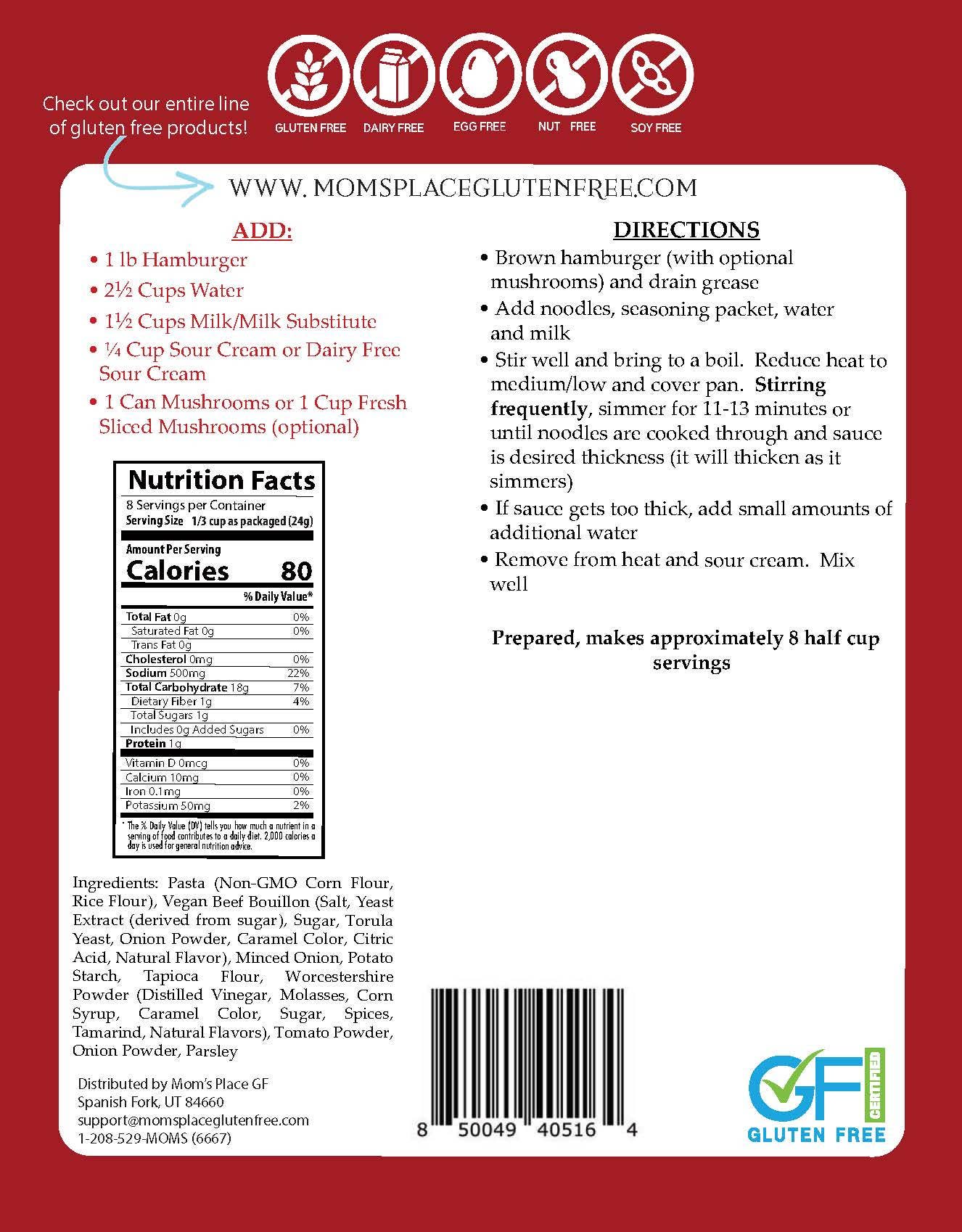 Gluten-Free Beef Stroganoff Skillet Meal