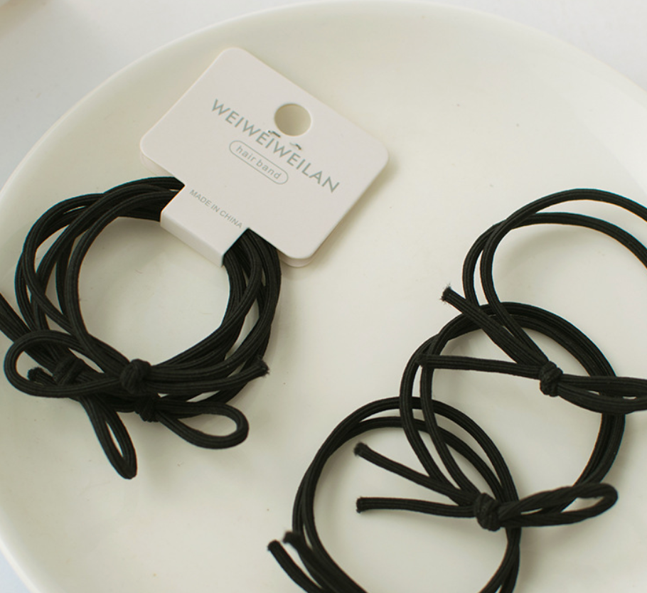 O3016 Simple Spring-colored Knotted Hair Tie with High Elast
