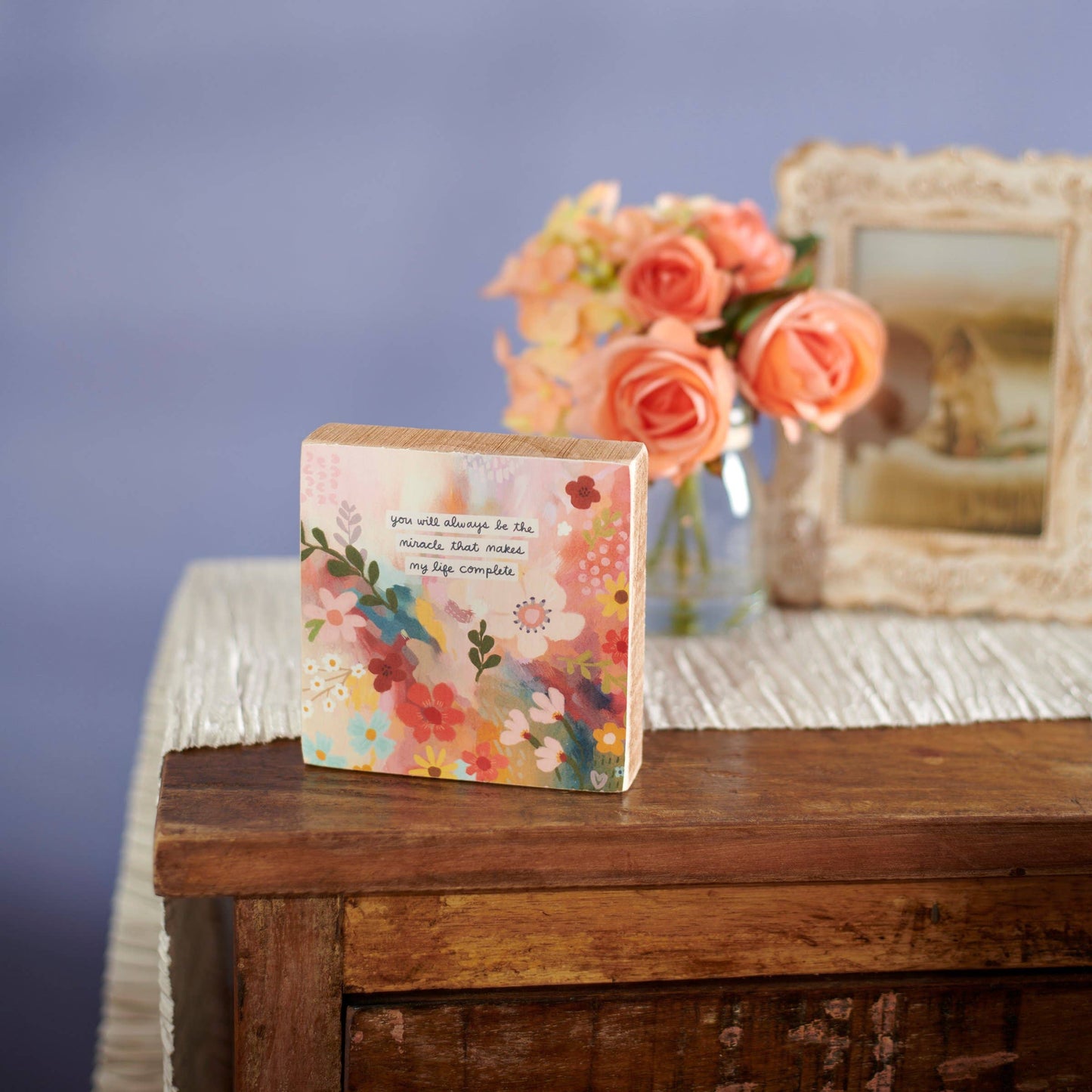 Life Complete Block Sign