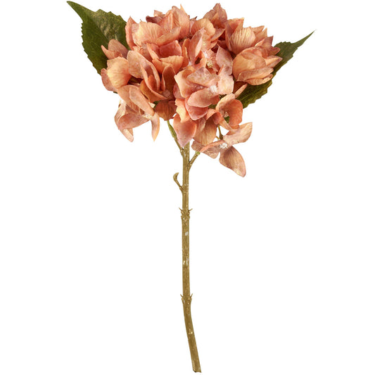 Orange Hydrangea Floral Pick