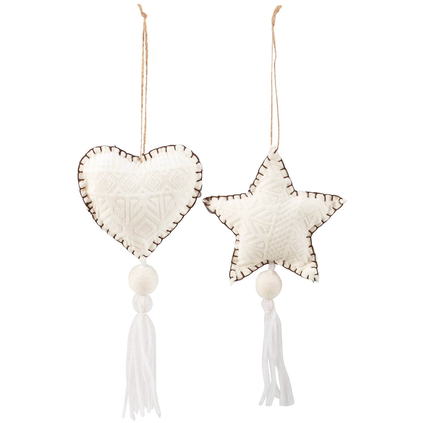Heart & Star Ornament Set