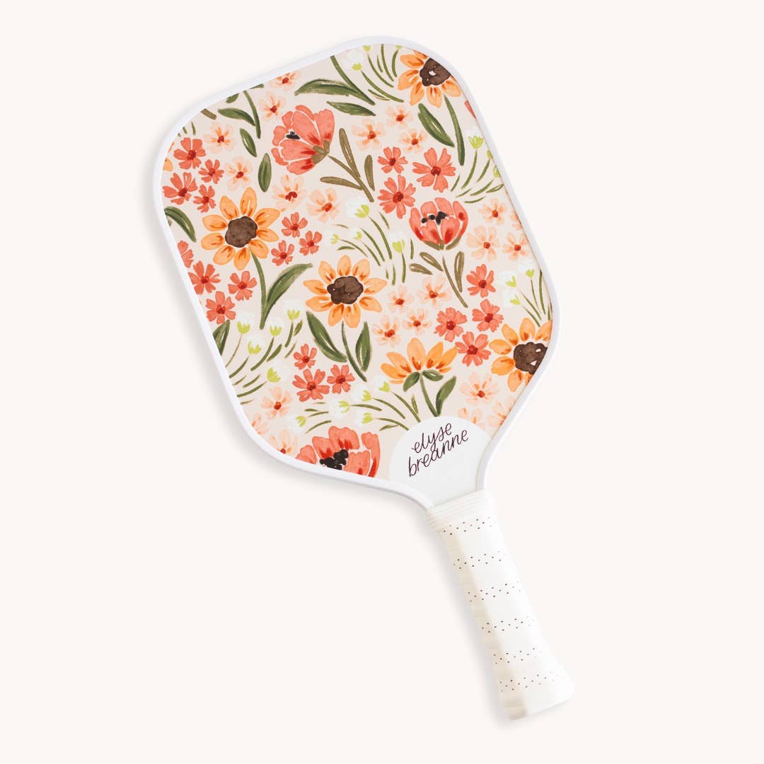 Sunny Poppies Pickleball Paddle
