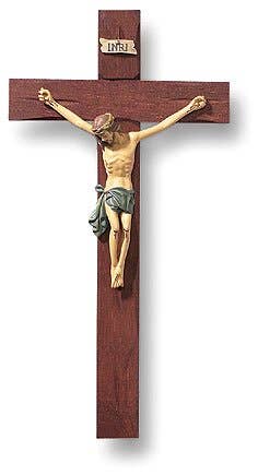 10" Roma Crucifix Hand Painted
