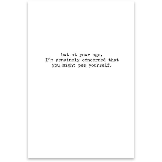 Funny Card Greeting Card