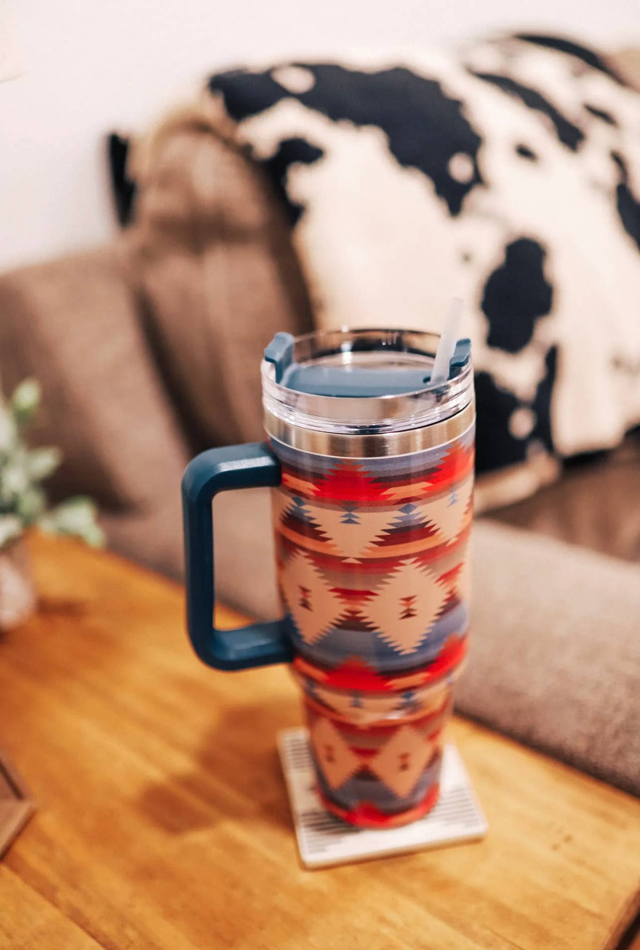 Aztec Tumbler with Handle