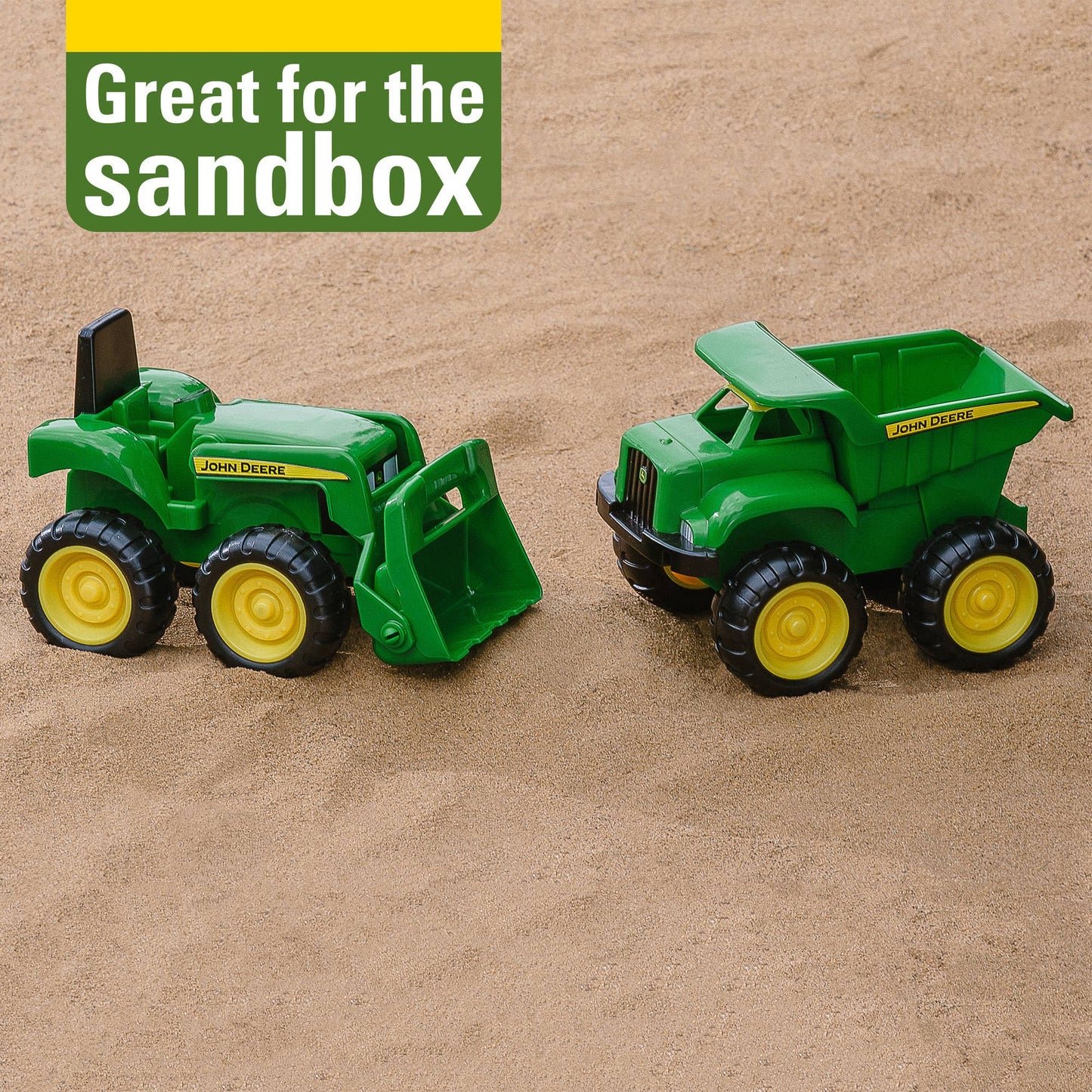 TOMY John Deere 6 inches Sandbox Vehicle 2 Pack