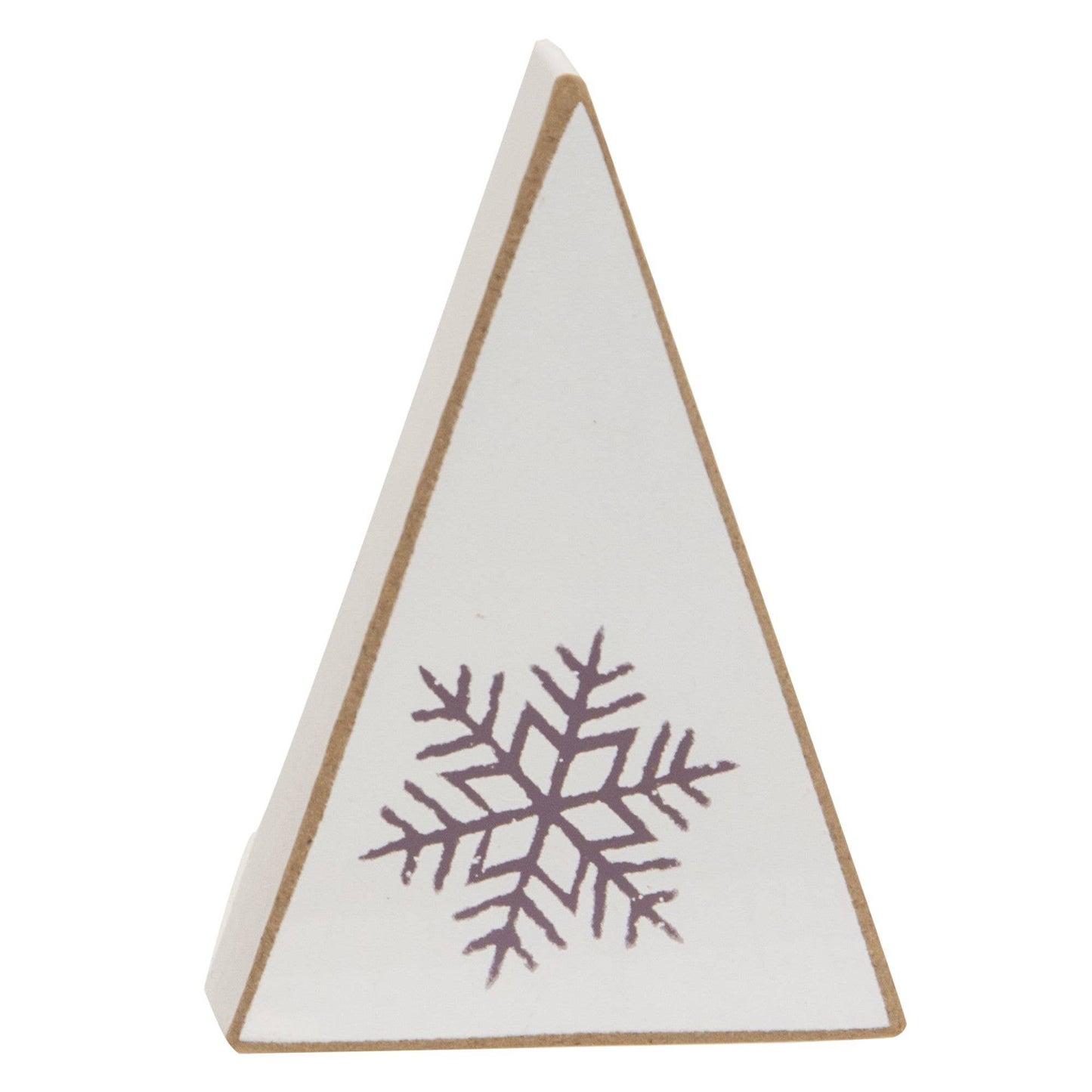 3/Set, Mini Wooden Snowflake Christmas Tree Sitters