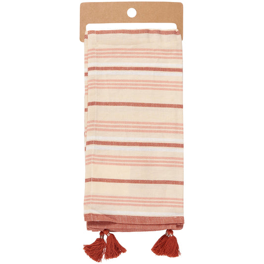 Highland Cow Striped Kitchen Towel