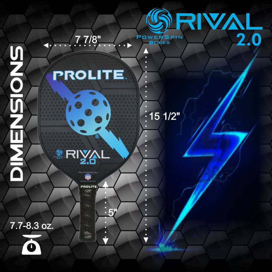 Rival Powerspin 2.0 Pickleball Paddle