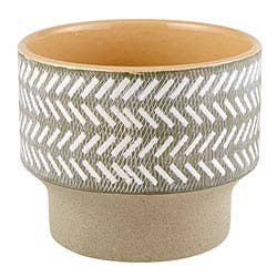 Line Pattern Pot
