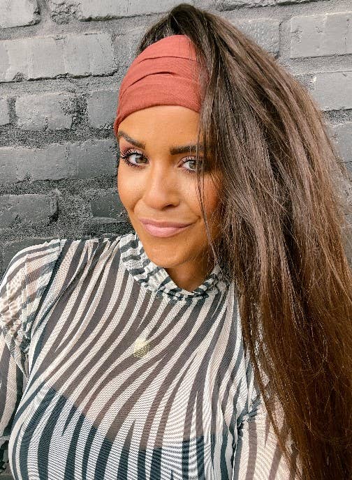 Solid Rust Stretchy Wrap