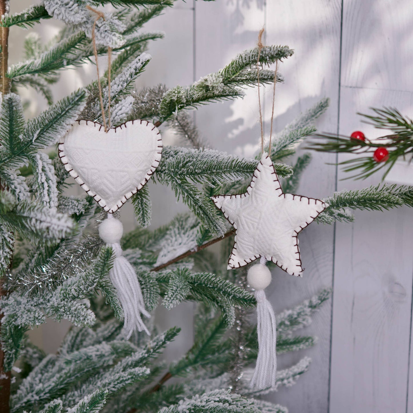 Heart & Star Ornament Set