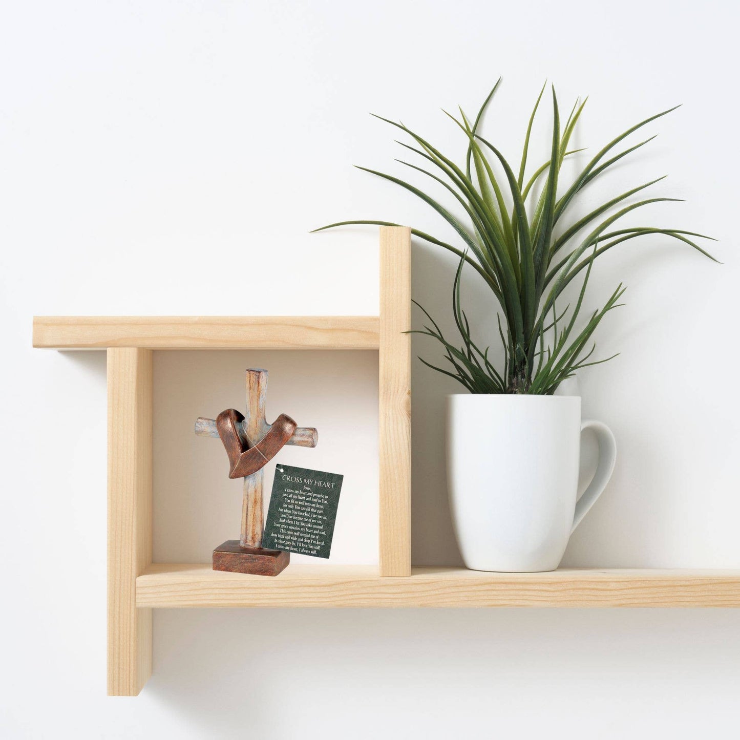 Tabletop Jesus I Cross My Heart Cross