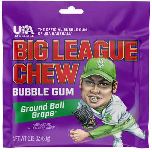 Big League Chew Ground Ball Grape