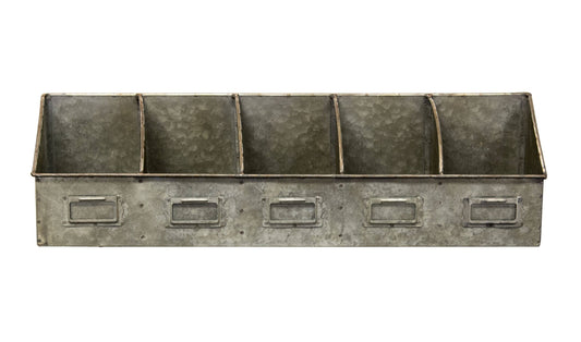 Galvanized Divided Organizer
