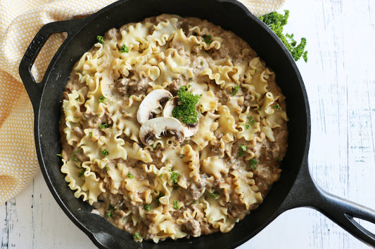 Gluten-Free Beef Stroganoff Skillet Meal