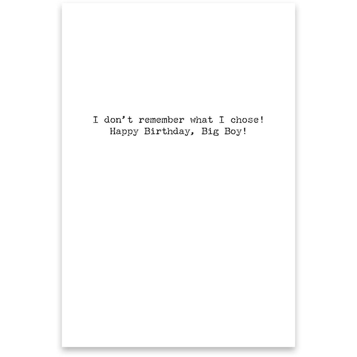 Given A Choice Greeting Card