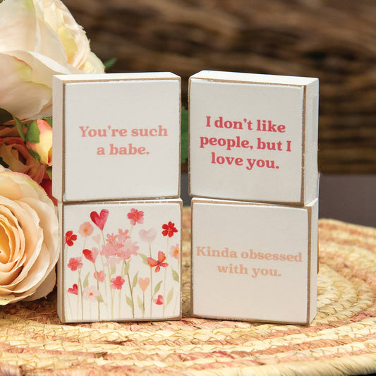 Kinda Obsessed 2” Square Block - 4 Assorted