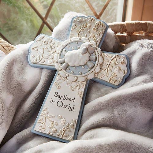 Ag Baptism Cross Blue