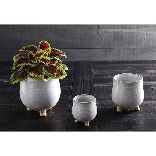 Round Pot with Legs - Large