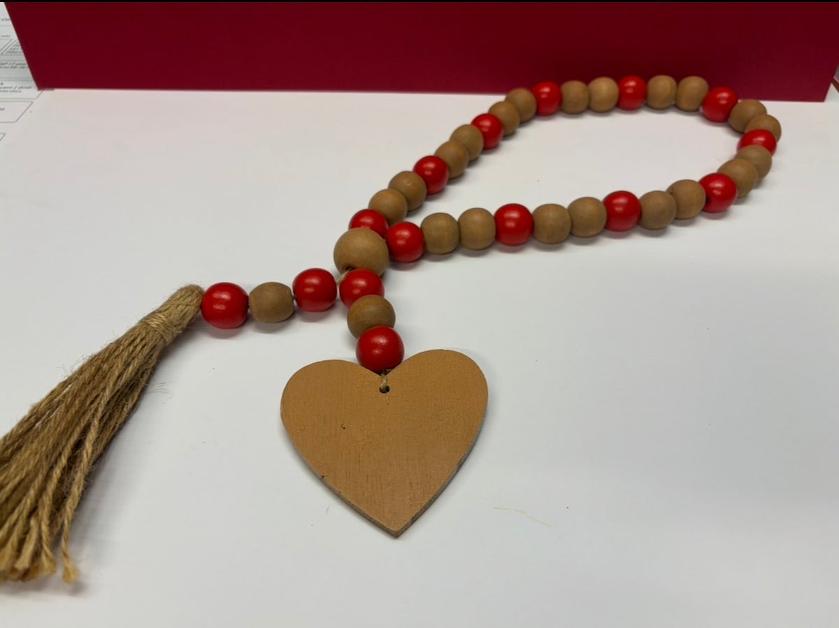 Valentines Day Beaded Garlands