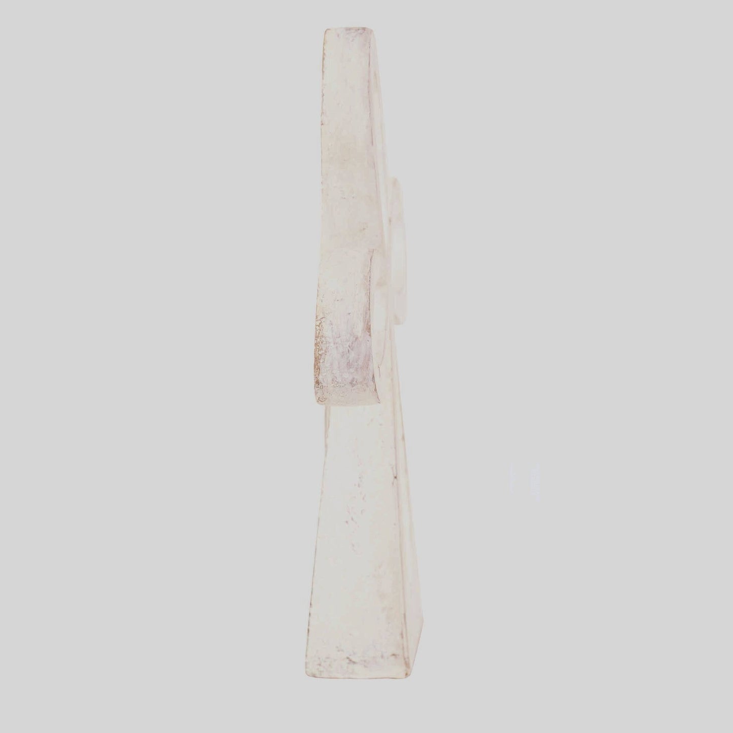 WHITE WASH TABLETOP CROSS 8"
