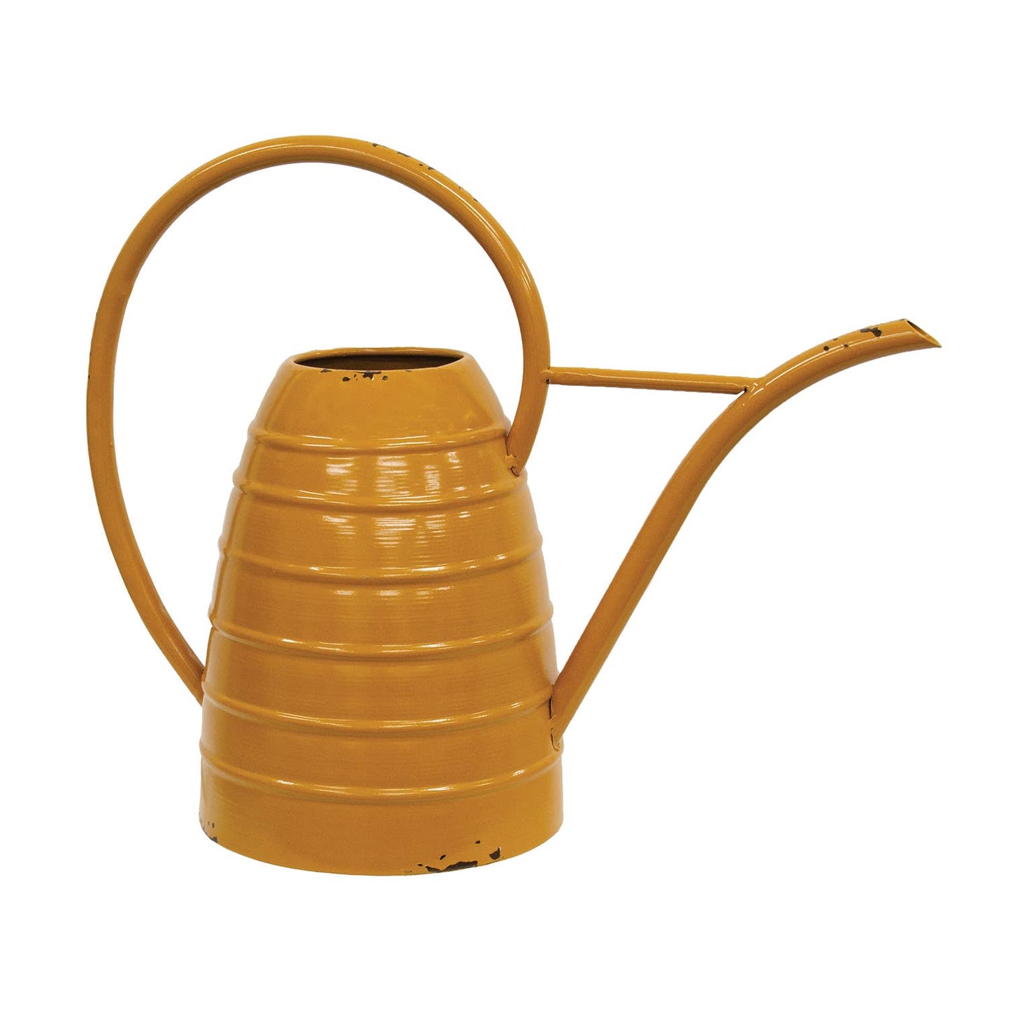 Distressed Metal Beehive Watering Can