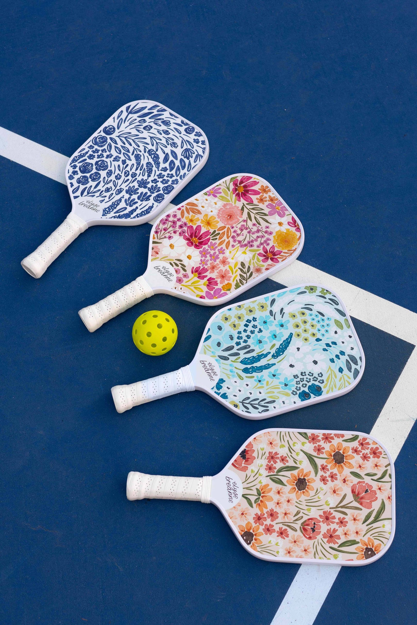 Sunny Poppies Pickleball Paddle