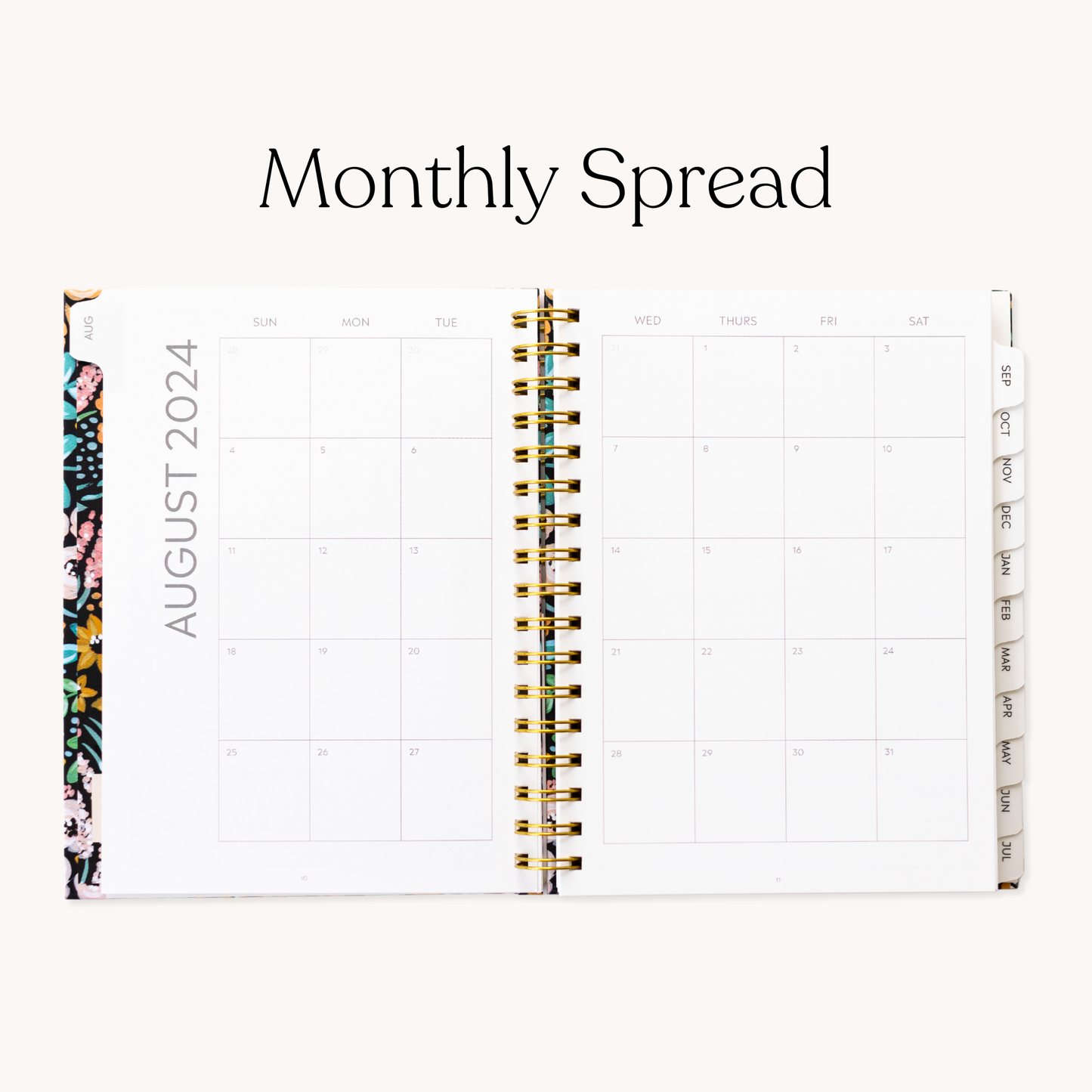 Pressed Floral 2025-2026 Academic Planner