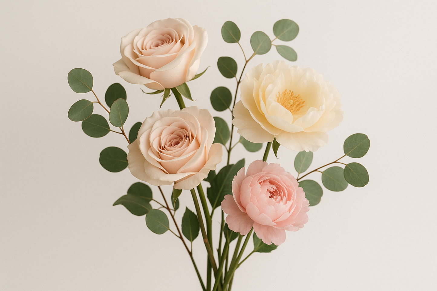 bouquet with 3-5 stems of flowers