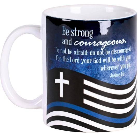 Mug Ceramic Police Be Strong 11oz