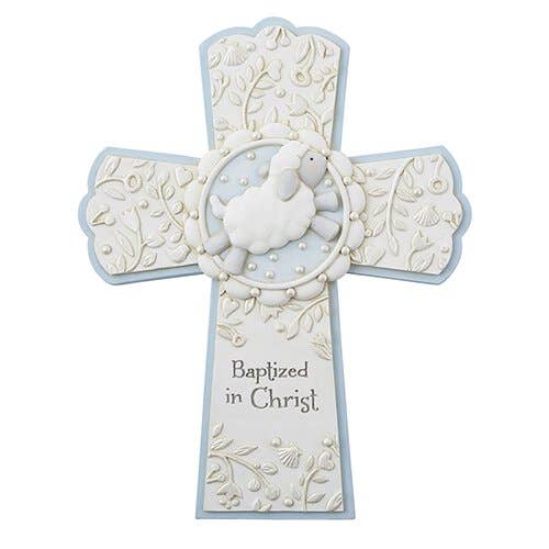 Ag Baptism Cross Blue