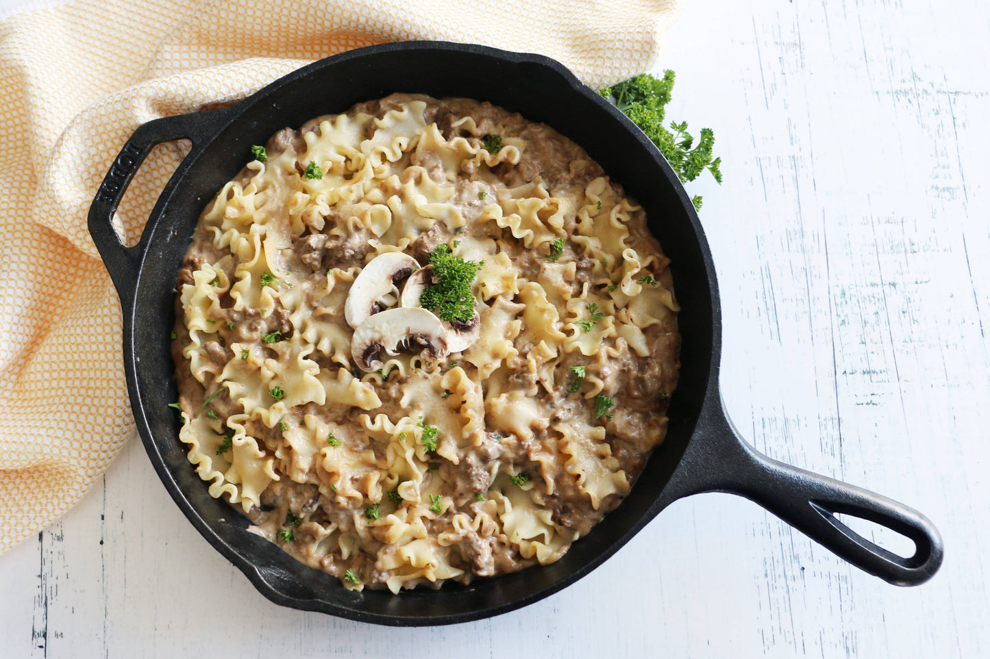 Gluten-Free Beef Stroganoff Skillet Meal