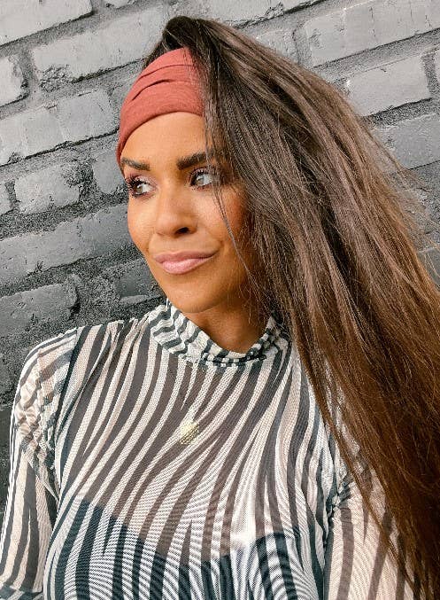 Solid Rust Stretchy Wrap