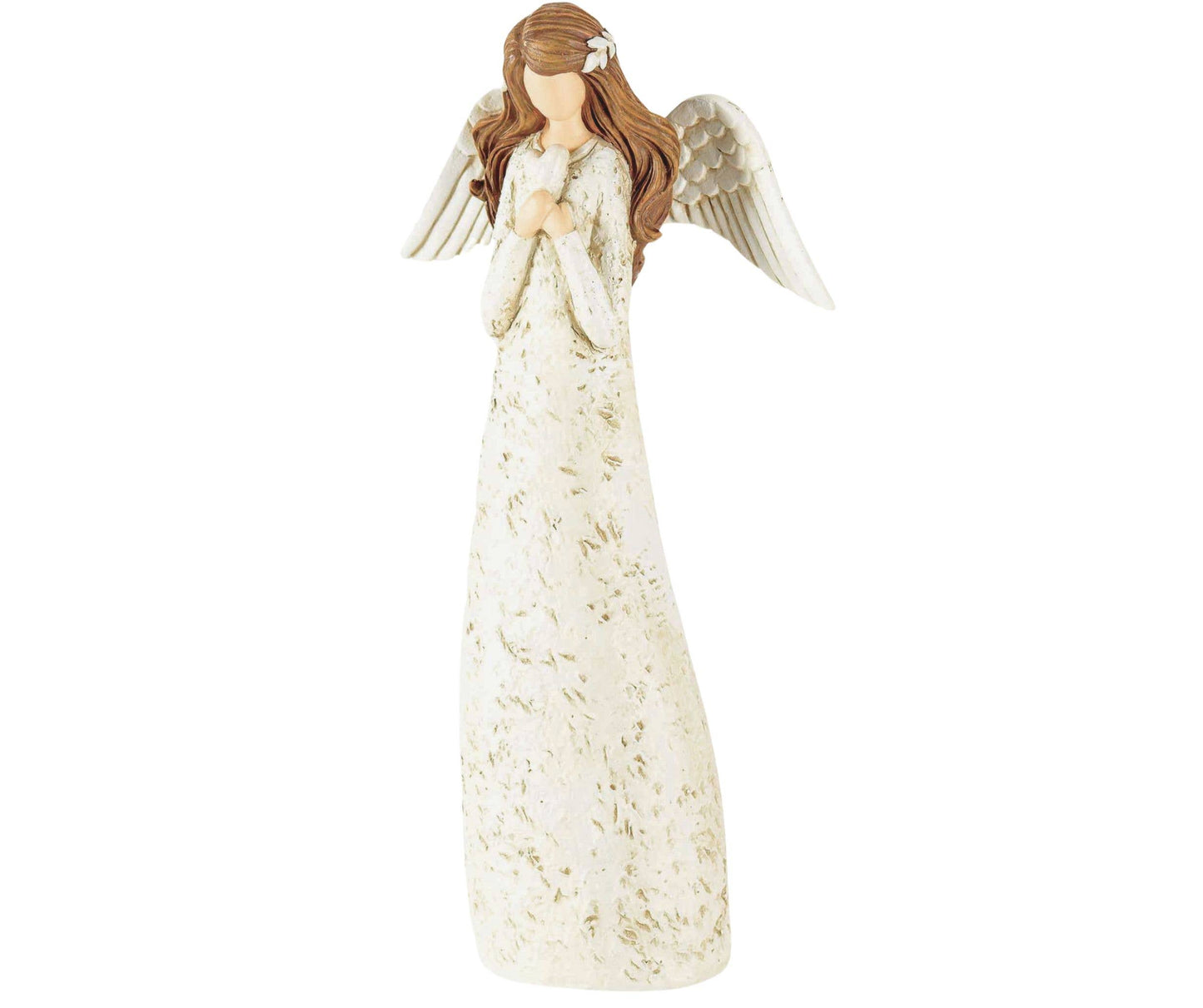 Angel With Heart Rsn 8"H
