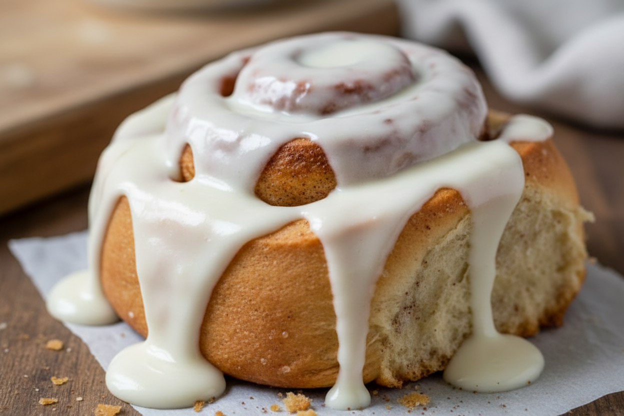 Cinnamon Roll with cream cheese frosting