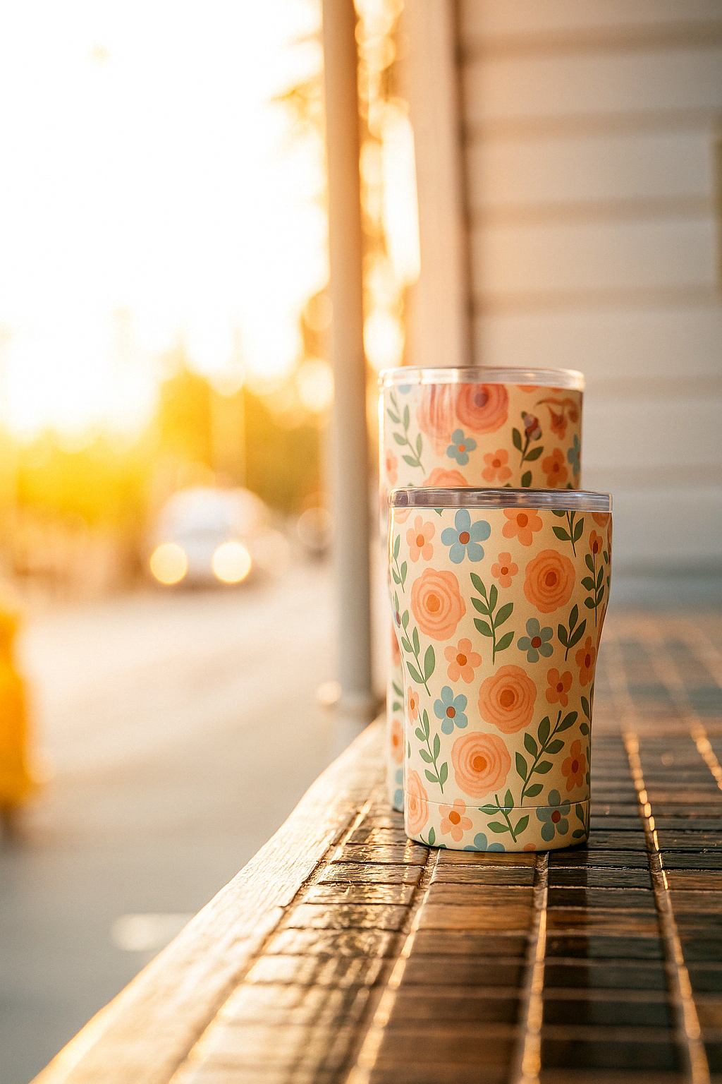 12 oz. SIC Tumbler | Peach Petals