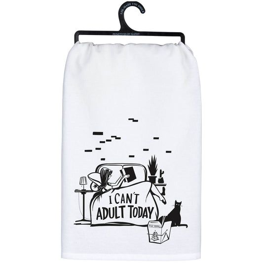Can't Adult Today Kitchen Towel