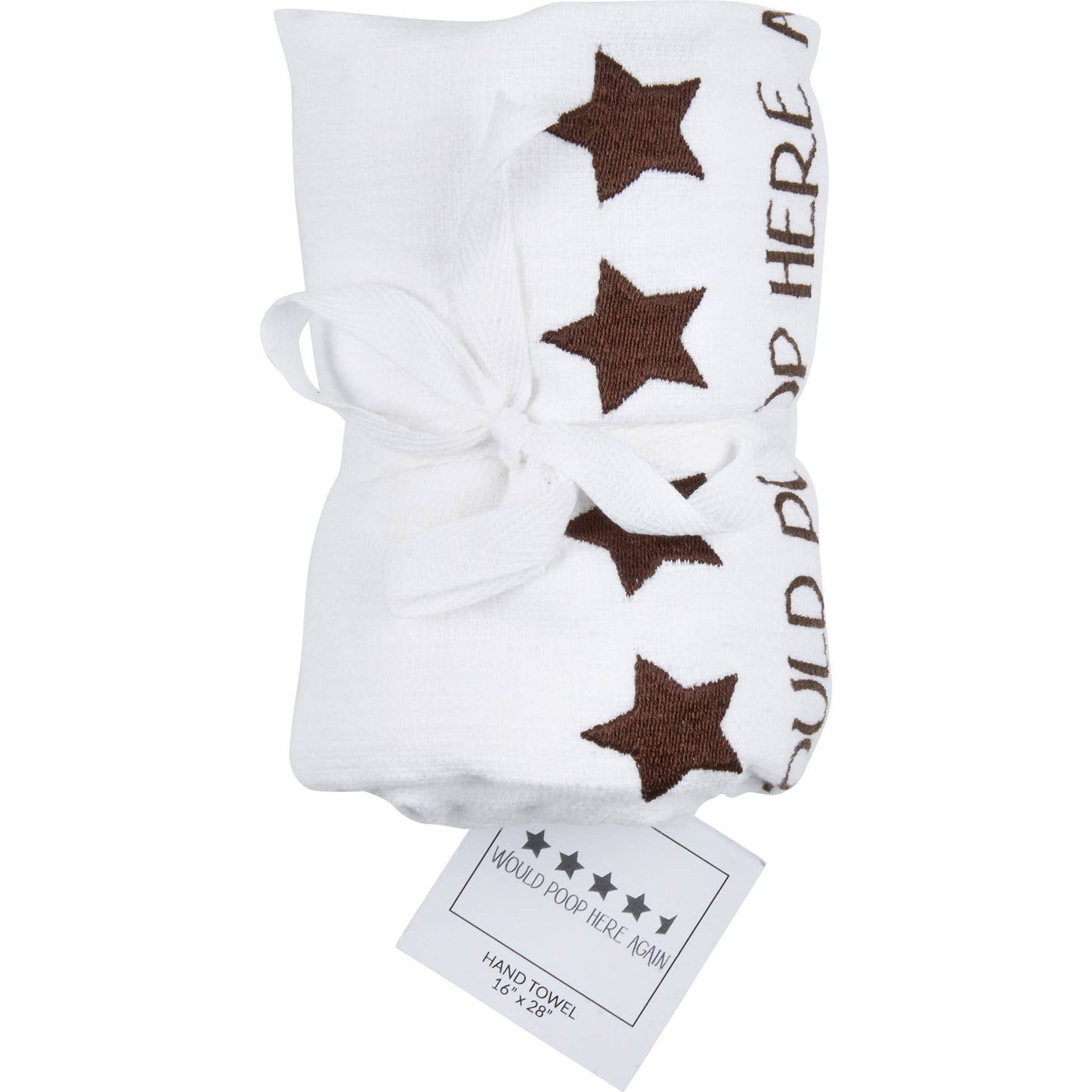 Would Poop Here Again Hand Towel