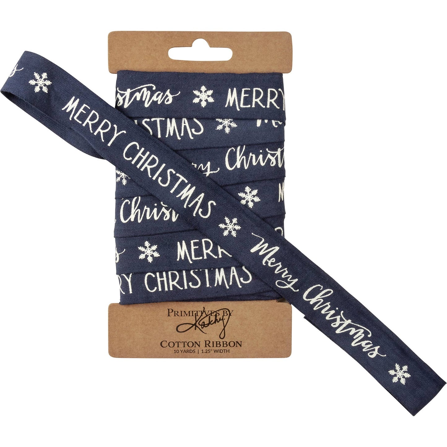 Merry Christmas Blue Ribbon