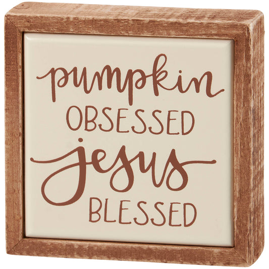 Jesus Blessed Box Sign Mini