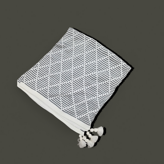 Diamond Tassel Throw Blanket