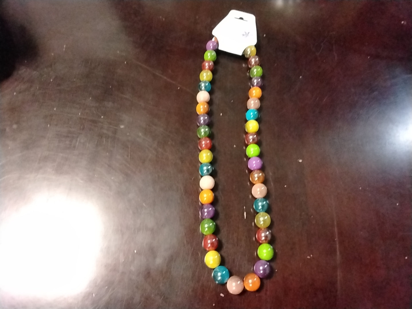 Colorful beaded necklace