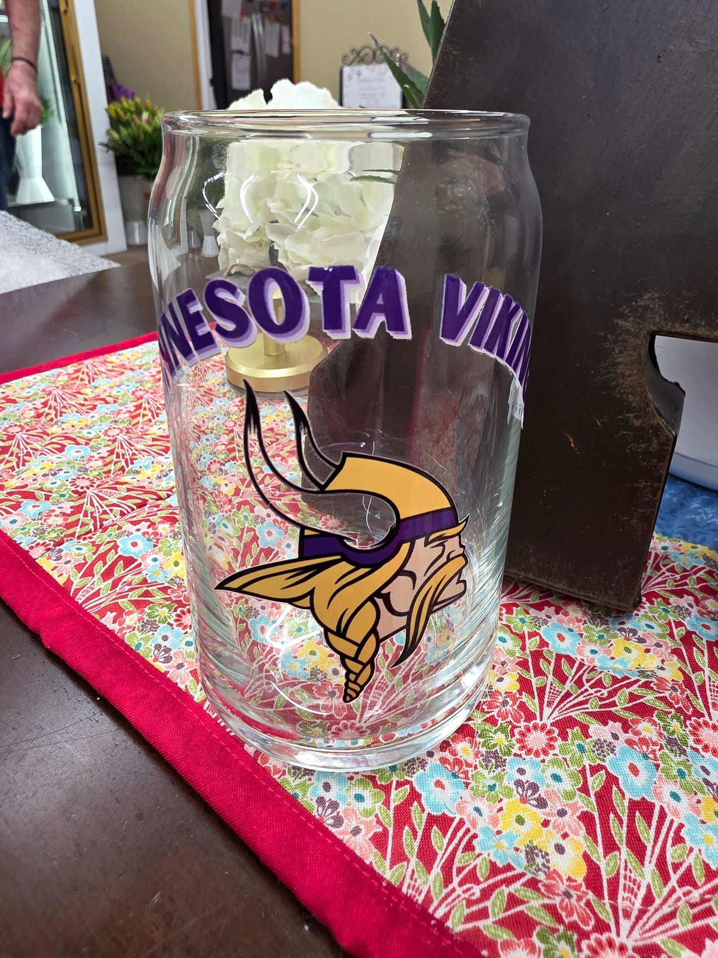 MN Vikings Libbey Can Glass