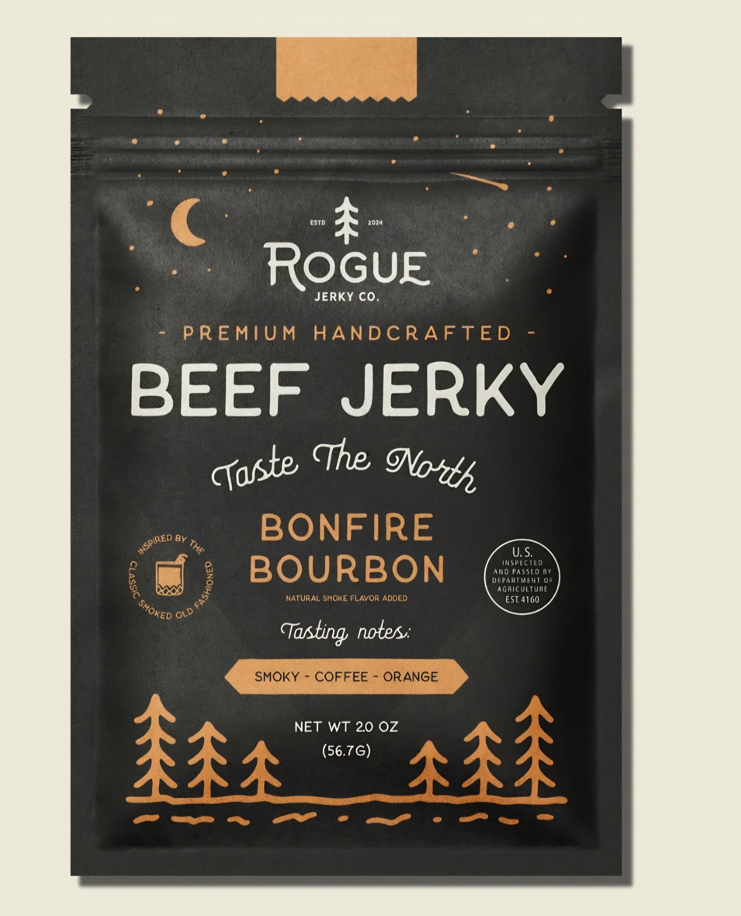 Rogue Bonfire Bourbon Beef Jerky