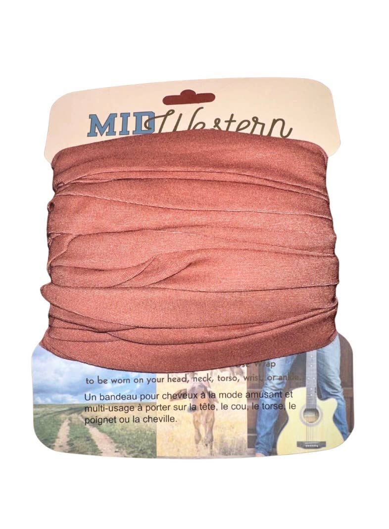 Solid Rust Stretchy Wrap