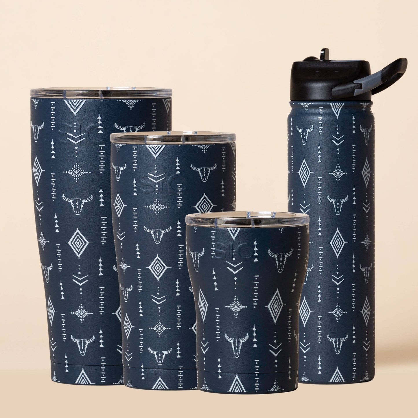 SIC | "Strong-Horn" Stainless Tumblers and Water Bottles